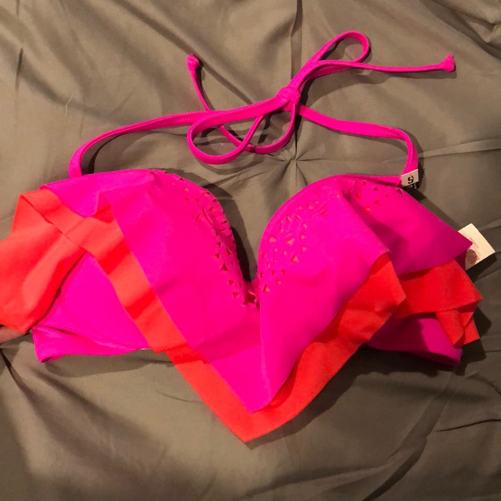 Size Small PINK push-up bikini top